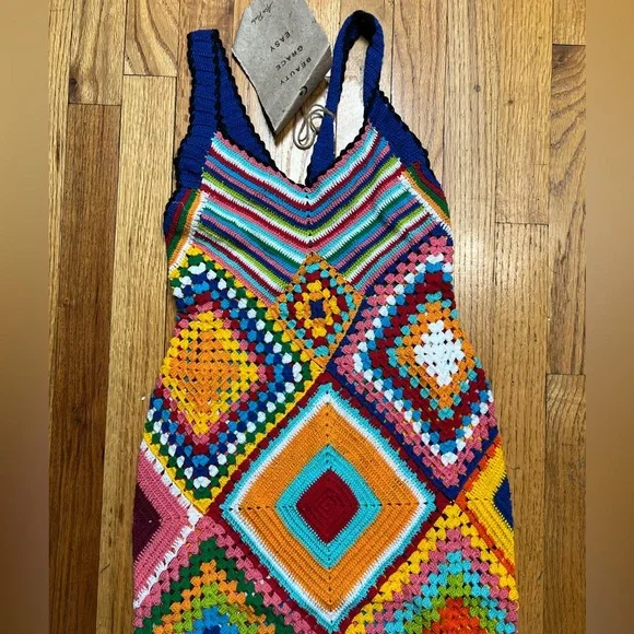 Alix Pinho Crochet Patchwork Skirt - Picture 4 of 6